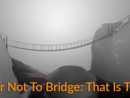 actual bridge across a missing tooth with subtitle to bridge or not to bridge