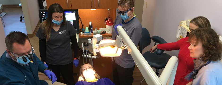 drews dental dentists and staff in action