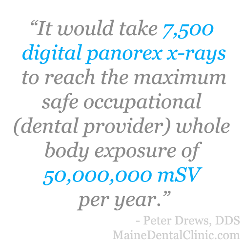 quote from doctor drews about dental xray safety