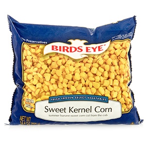 bag of birds eye frozen corn