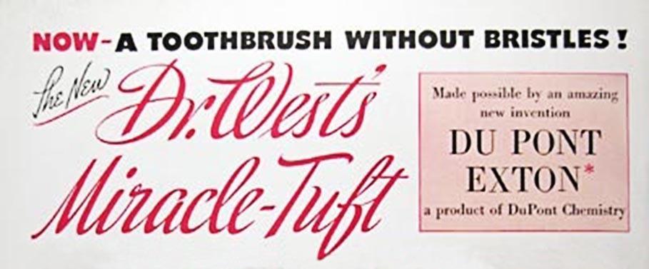1938 Dr. West's Miracle Tuft toothbrush ad
