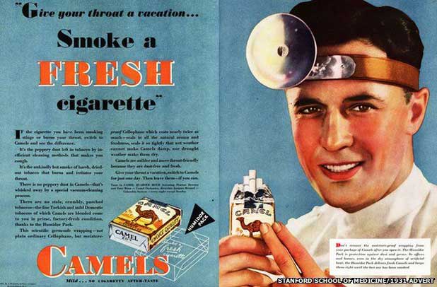 standford school of medicine 1931 advert for camel cigarettes