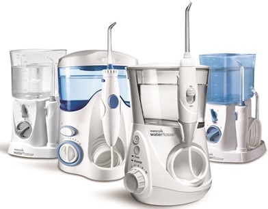 photo of a group of electric waterpik water flossers