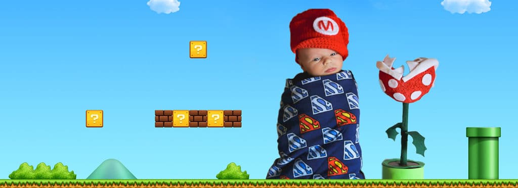 baby riddle as super mario