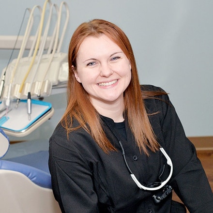 Dr. Kristie Lake at Drews Dental Services in Lewiston, Maine