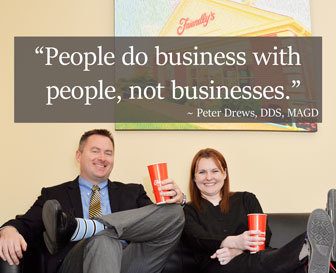 Peter Drews quote People do business with people, not businesses.