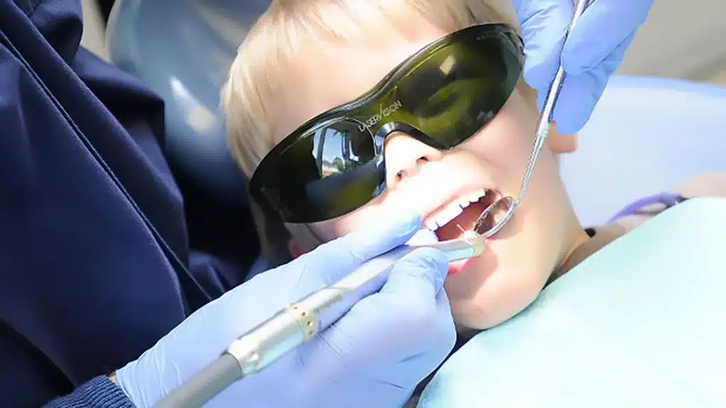 young boy dental patient at Drews Dental in Lewiston, Maine